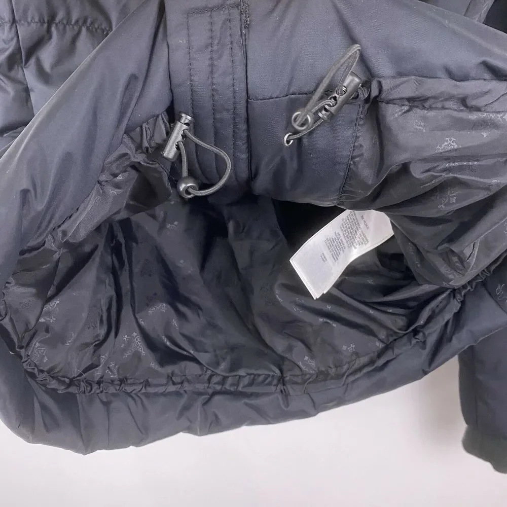 Columbia Black Puffer Down Feather Jacket Winter - Picture 6 of 8